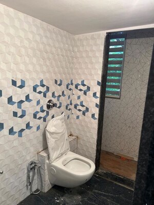 Bathroom in 2 BHK Apartment at Vijay Vilas Vega Building 1 to 6 CHS Ltd, Kavesar – for Rent