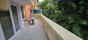 Balcony in 2 BHK Builder Floor at Vasant Vihar – for Rent