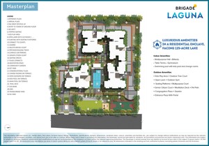 Master Plan in 2 BHK Apartment at Brigade Laguna, Hebbal – for Rent