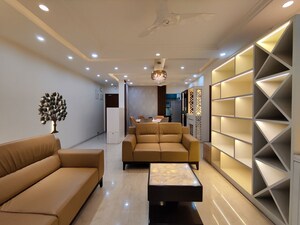 Living Room in 4 BHK Apartment at Bhartiya Nikoo Homes Phase 2, Thanisandra Main Road – for Rent