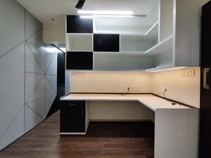 Kitchen in 4 BHK Apartment at Bhartiya Nikoo Homes Phase 2, Thanisandra Main Road – for Rent