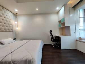 Bedroom in 4 BHK Apartment at Bhartiya Nikoo Homes Phase 2, Thanisandra Main Road – for Rent