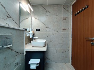 Bathroom in 4 BHK Apartment at Bhartiya Nikoo Homes Phase 2, Thanisandra Main Road – for Rent