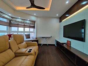 Team Area in 4 BHK Apartment at Bhartiya Nikoo Homes Phase 2, Thanisandra Main Road – for Rent