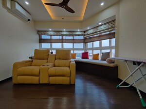 Living Room in 4 BHK Apartment at Bhartiya Nikoo Homes Phase 2, Thanisandra Main Road – for Rent