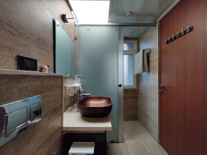 Bathroom in 4 BHK Apartment at Bhartiya Nikoo Homes Phase 2, Thanisandra Main Road – for Rent