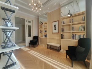 Living Room in 2 BHK Apartment at Bhartiya Nikoo Homes Phase 2, Thanisandra Main Road – for Rent