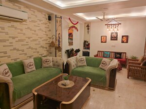 Living Room in 3 BHK Builder Floor at Builder Floor, Sector 28 – for Sale