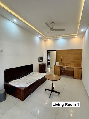 Living Room in 4 BHK Apartment at Chintamani Trimurti, Law College Road – for Rent