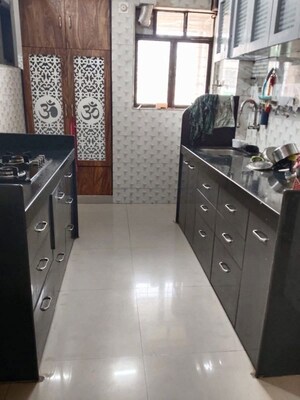 Kitchen in 1 BHK Apartment at Rutu Estate, Brahmand – for Rent