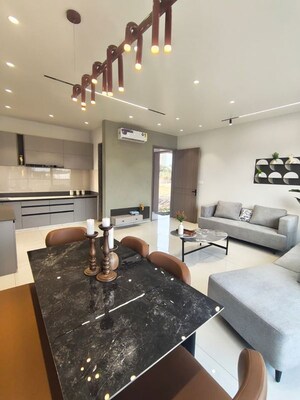 Dining area in 2 BHK Apartment at Bhayli – for Sale