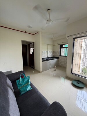 Living Room in 1 BHK Apartment at Haware Amara, Vikhroli East – for Rent