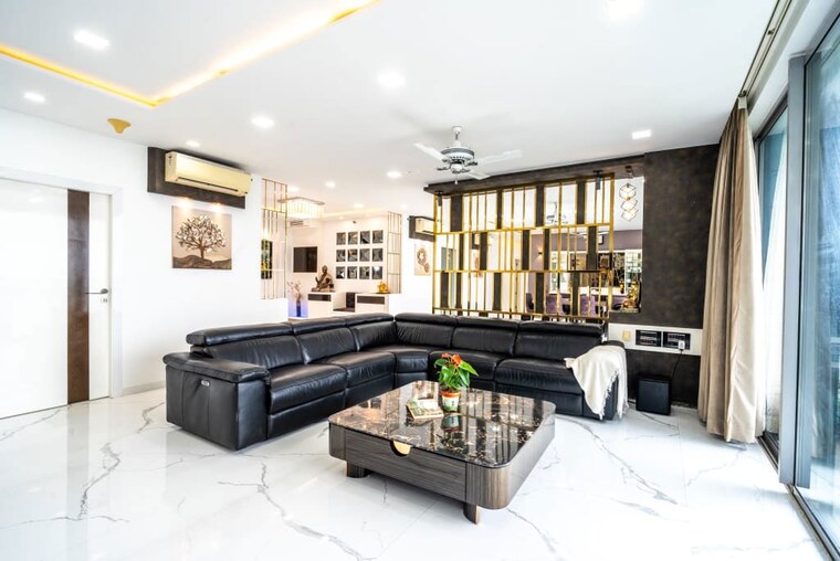 Living Room, oberoi-realty-esquire 5 Bedroom 2987 Sq.Ft. Apartment In Goregaon East Mumbai 10606299
