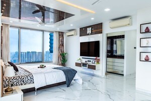 Living Room in 5 BHK Apartment at Oberoi Realty Esquire, Goregaon East – for Sale