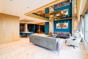 Living Room in 4 BHK Apartment at Oberoi Realty Esquire, Goregaon East – for Sale