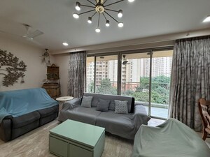 Living Room in 3.5 BHK Apartment at Rodas Enclave Evergreen, Patlipada – for Rent