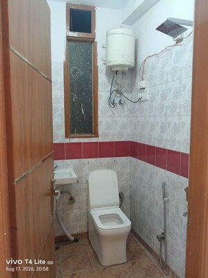 Bathroom in 1 BHK Builder Floor at Panchsheel Vihar – for Rent