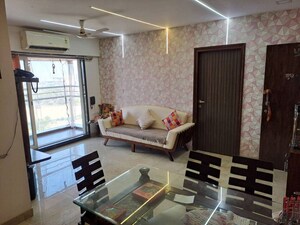 Living Room in 2 BHK Apartment at Siddhi Highland Park, Kolshet Road – for Rent