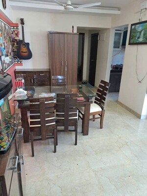 Living Room in 2 BHK Apartment at Siddhi Highland Park, Kolshet Road – for Rent