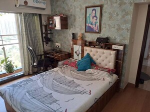 Bedroom in 2 BHK Apartment at Siddhi Highland Park, Kolshet Road – for Rent