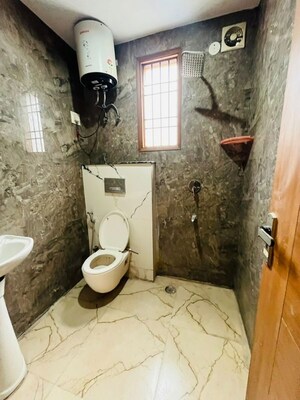 Bathroom in 3 BHK Builder Floor at Chattarpur – for Rent
