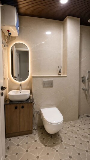Bathroom in 1 BHK Builder Floor at Sector 46 – for Rent