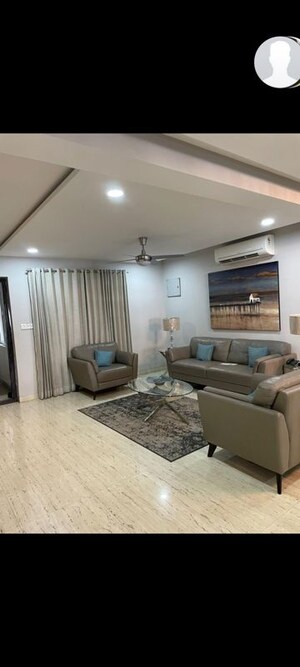 Living Room in 4 BHK Apartment at DSR Reganti, Madhapur – for Rent