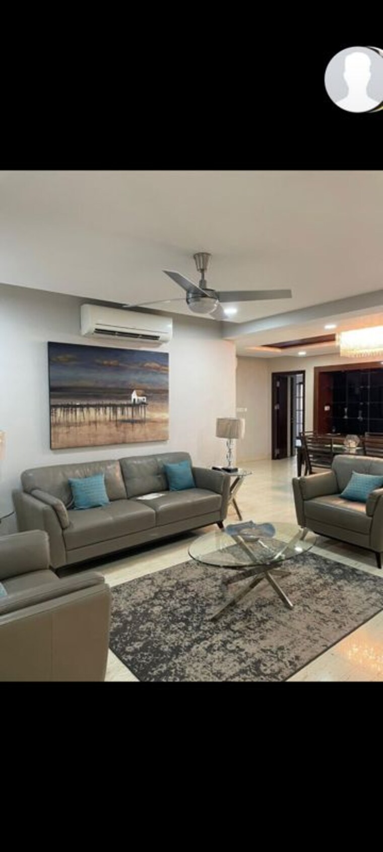 Living Room, dsr-reganti 4 Bedroom 3455 Sq.Ft. Apartment In Madhapur Hyderabad 10605704