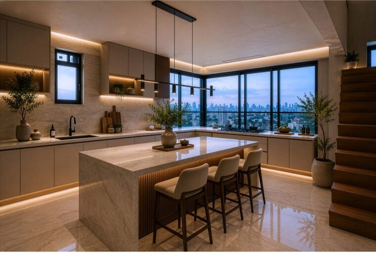 Kitchen, kl-astoria 4 Bedroom 3420 Sq.Ft. Apartment In Bandra West Mumbai 10606511