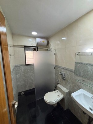 Bathroom in 3 BHK Apartment at Dheeraj Devika, Bandra West – for Rent