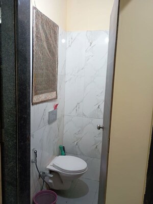 Bathroom in 1 BHK Apartment at Metropolis Bayside, Kasarvadavali – for Rent