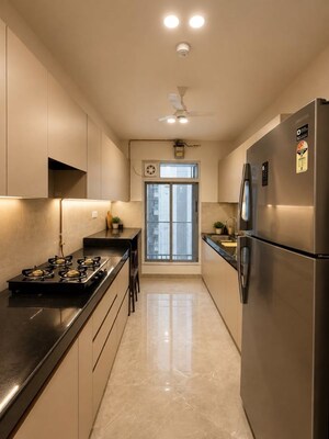 Kitchen in 3 BHK Apartment at LnT Elixir Reserve, Powai – for Rent
