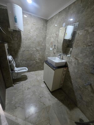 Bathroom in 3 BHK Apartment at Chattarpur – for Rent
