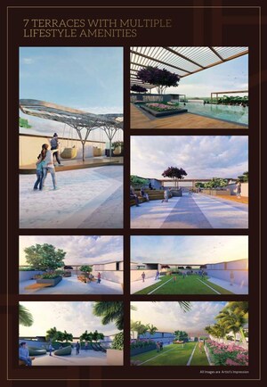 Swimming Pool in 4 BHK Apartment at Realplus Fuji And Paramount, Jubilee Hills – for Sale