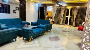 Living Room in 4 BHK Builder Floor at Chattarpur – for Rent