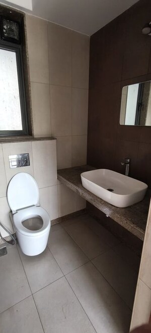 Bathroom in 3 BHK Apartment at Shapoorji Pallonji Vicinia, Powai – for Rent