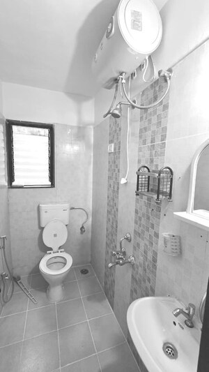 Bathroom in 2 BHK Apartment at Wadgaon Sheri – for Rent