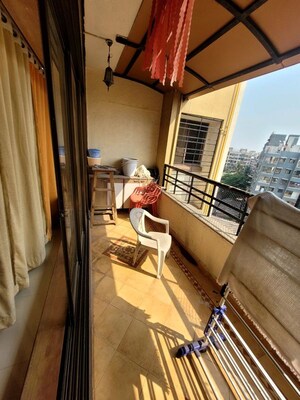 Balcony in 3 BHK Apartment at Om Sai Residency Dombivali, Dombivli East – for Rent