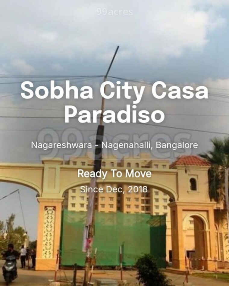 Exterior View, sobha-city-casa-paradiso 3 Bedroom 2089 Sq.Ft. Apartment In Nagareshwara Bangalore 10606774