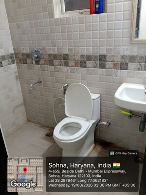 Bathroom in 3 BHK Builder Floor at Signature Global Park 4 and 5, Sohna Sector 36 – for Rent