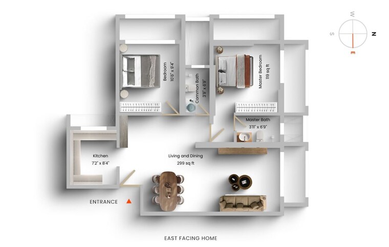 Floor Plan, dlh-dream-tower 2 Bedroom 670 Sq.Ft. Apartment In Jogeshwari West Mumbai 10606862