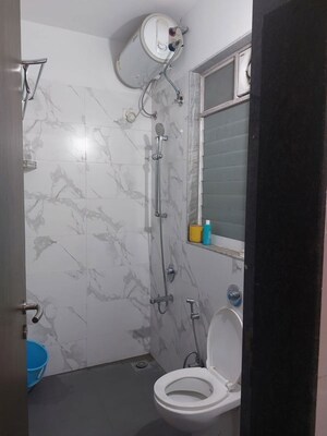 Bathroom in 1 RK Apartment at Bhusari Colony – for Rent