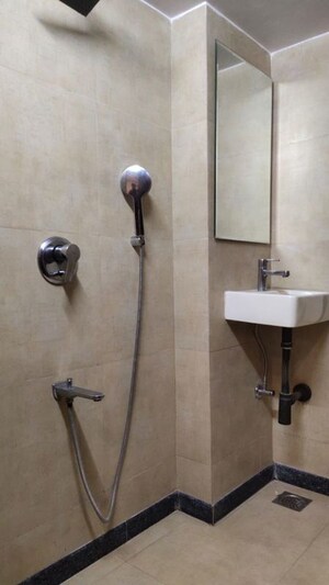 Bathroom in 3 BHK Apartment at Samartha Meghdoot Apartment, Andheri West – for Rent