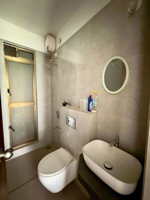 Bathroom in 2 BHK Apartment at Raymond Ten X Habitat, Pokhran Road No Two – for Rent