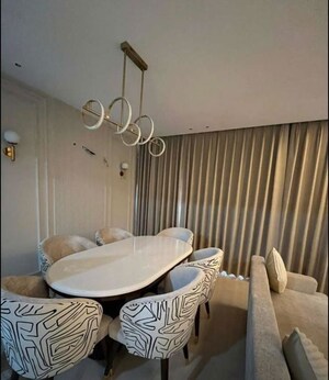 Dining area in 3 BHK Apartment at Maya Green Lotus Saksham, International Airport Road – for Rent