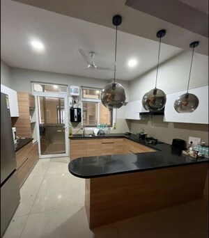 Kitchen in 3 BHK Apartment at Maya Green Lotus Saksham, International Airport Road – for Rent