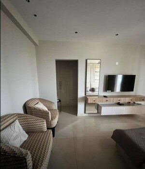 Living Room in 3 BHK Apartment at Maya Green Lotus Saksham, International Airport Road – for Rent
