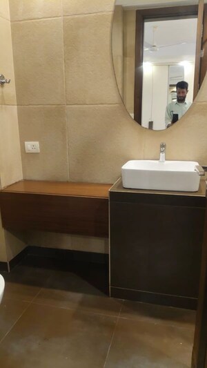 Bathroom in 3 BHK Builder Floor at Nehru Enclave – for Rent