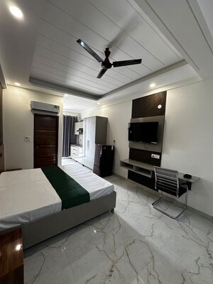 Living Room in Studio Builder Floor at Sector 52 – for Rent