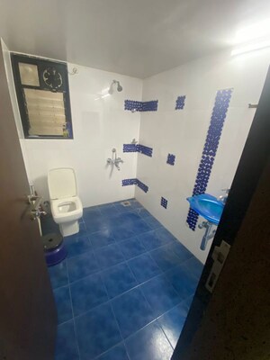 Bathroom in 3 BHK Apartment at Rahul Towers, Kothrud – for Rent